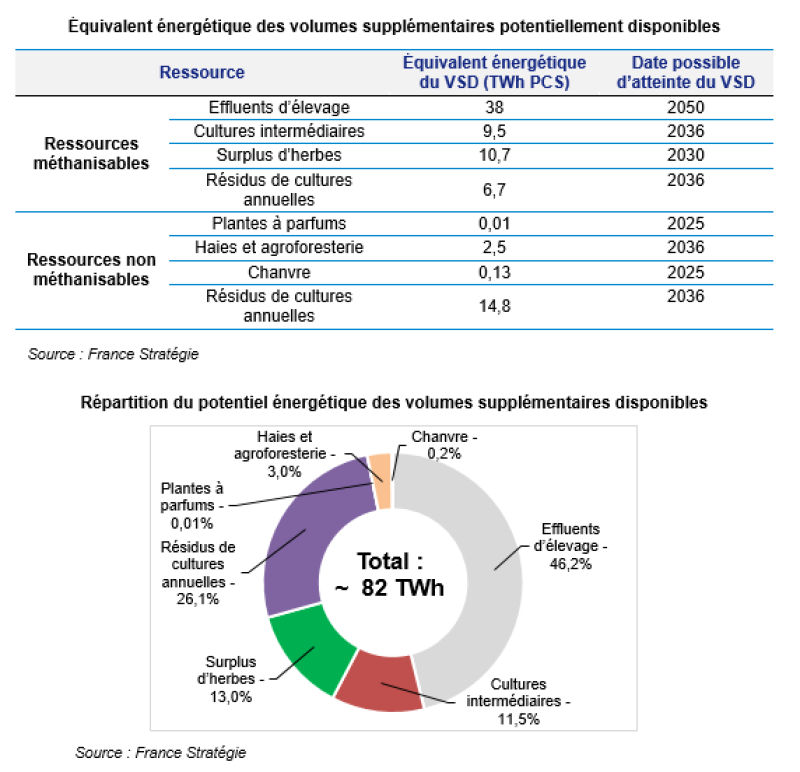 Biomasse agricole : quelles ressources pour quel potentiel - Graphique 5&6